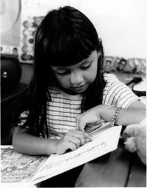 photo of a girl reading