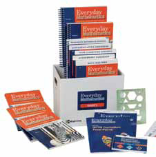 Photo of the booklets used for Everyday Mathematics